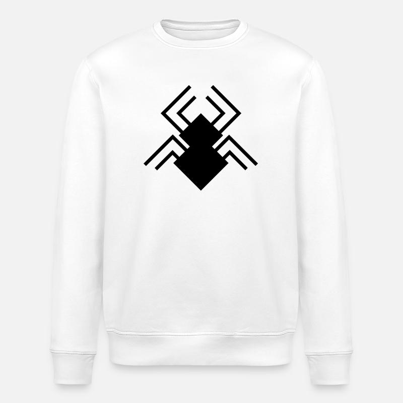 Spider-Man Logo - Stanley/Stella Unisex Bio-Sweatshirt ROLLER - Weiß