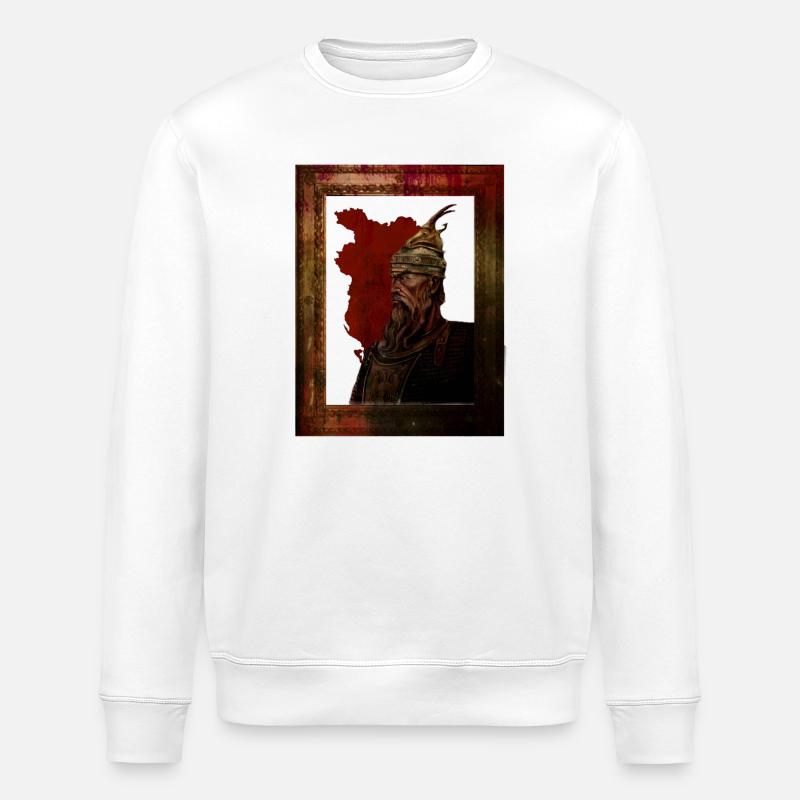 Gjergj Kastrioti - Stanley/Stella Unisex Bio-Sweatshirt ROLLER - Weiß