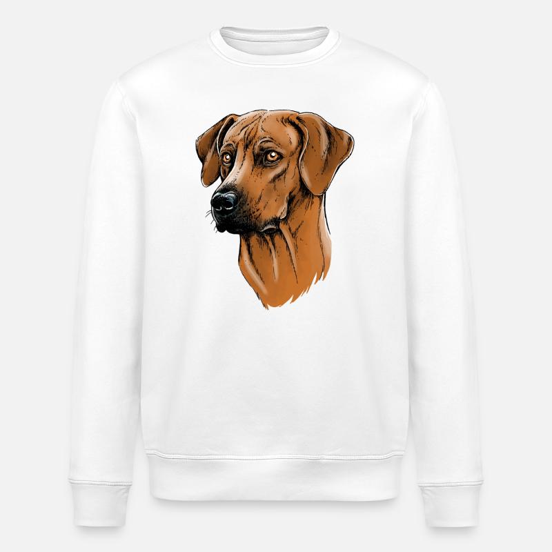 Rhodesian Ridgeback - Sweat bio ROLLER Stanley/Stella Unisexe - blanc