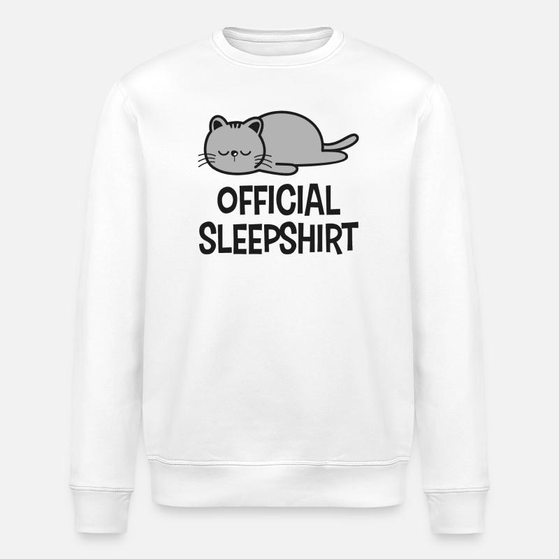 Katze Katzen - Stanley/Stella Unisex Bio-Sweatshirt ROLLER - Weiß