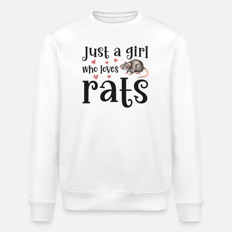 Rat Rats - Sweat bio ROLLER Stanley/Stella Unisexe - blanc