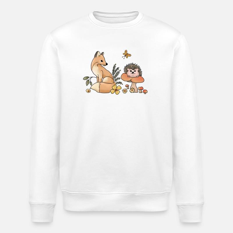 Fuchs und Igel - Stanley/Stella Unisex Bio-Sweatshirt ROLLER - Weiß
