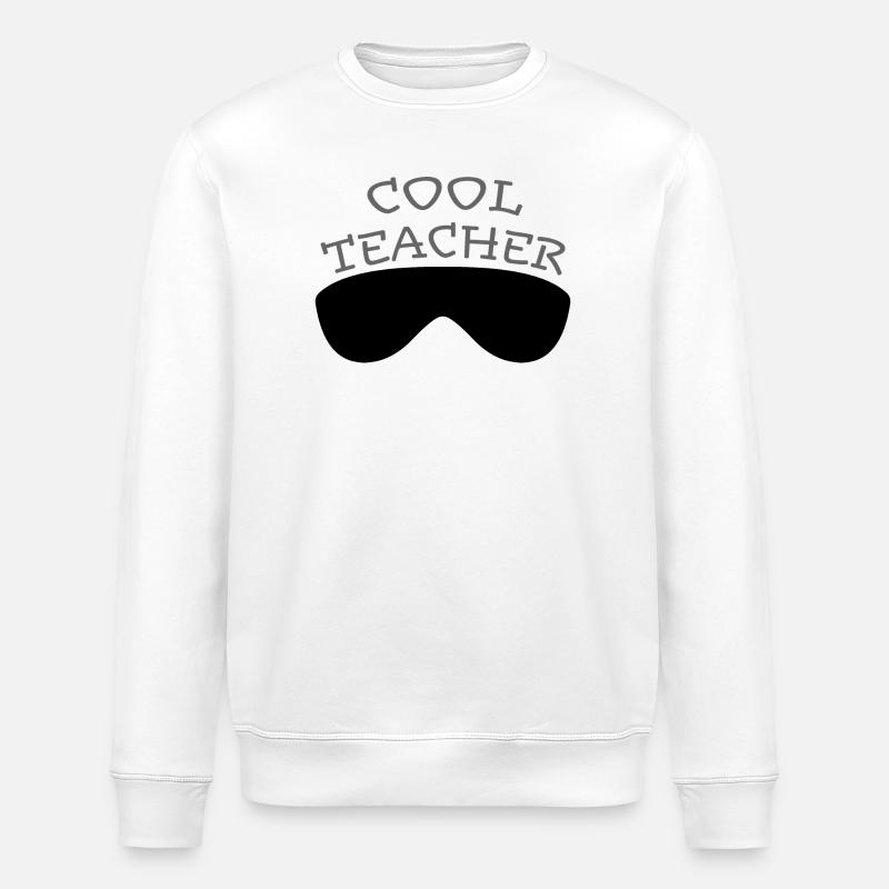 Cool lunettes d’enseignant tshirt design - Sweat bio ROLLER Stanley/Stella Unisexe - blanc