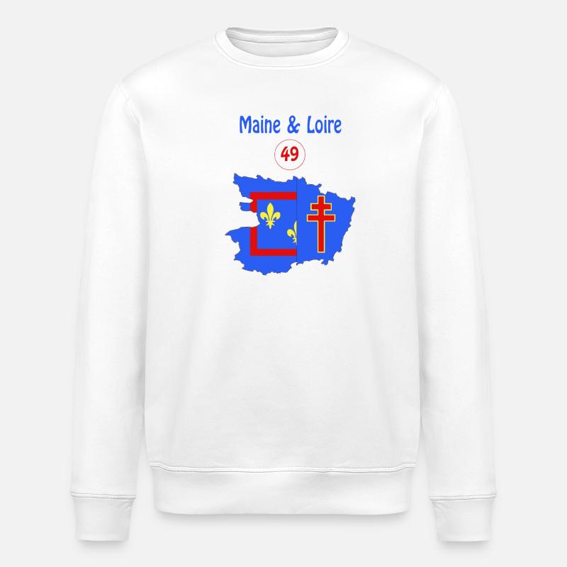 Maine & Loire - Stanley/Stella Unisex Bio-Sweatshirt ROLLER - Weiß