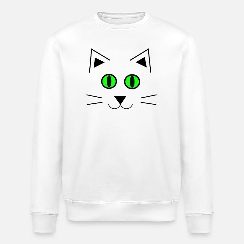Chaton mignon - Sweat bio ROLLER Stanley/Stella Unisexe - blanc