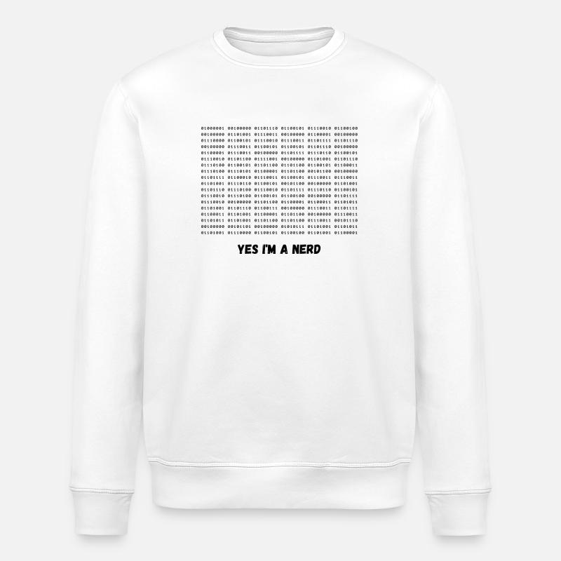 Ich bin ein Nerd - Stanley/Stella Unisex Bio-Sweatshirt ROLLER - Weiß