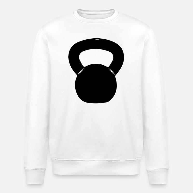 Kettlebell - Stanley/Stella Unisex Bio-Sweatshirt ROLLER - Weiß