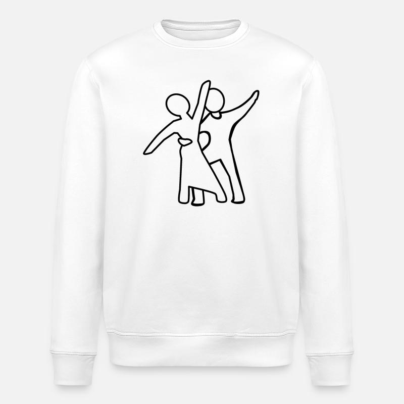 Couple de danse Silhouette - Sweat bio ROLLER Stanley/Stella Unisexe - blanc