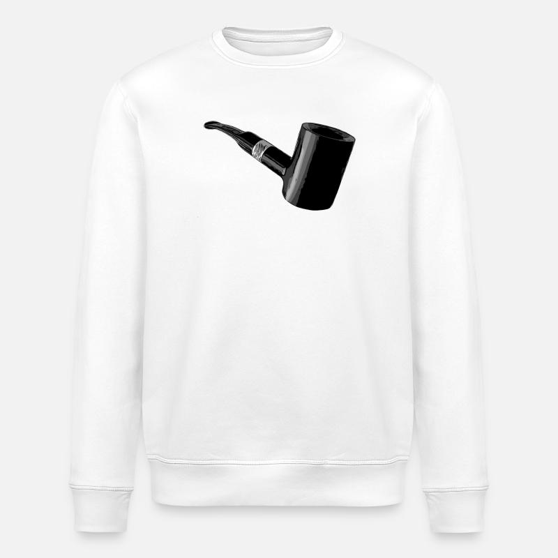 Poker Pfeife - Stanley/Stella Unisex Bio-Sweatshirt ROLLER - Weiß