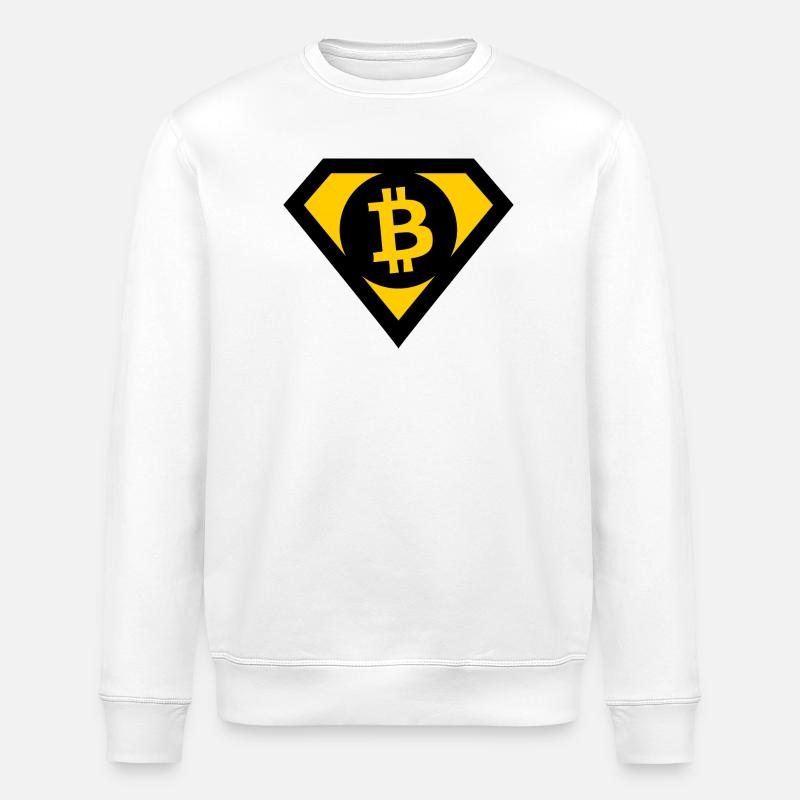 Die Bitcoin Helden - Stanley/Stella Unisex Bio-Sweatshirt ROLLER - Weiß