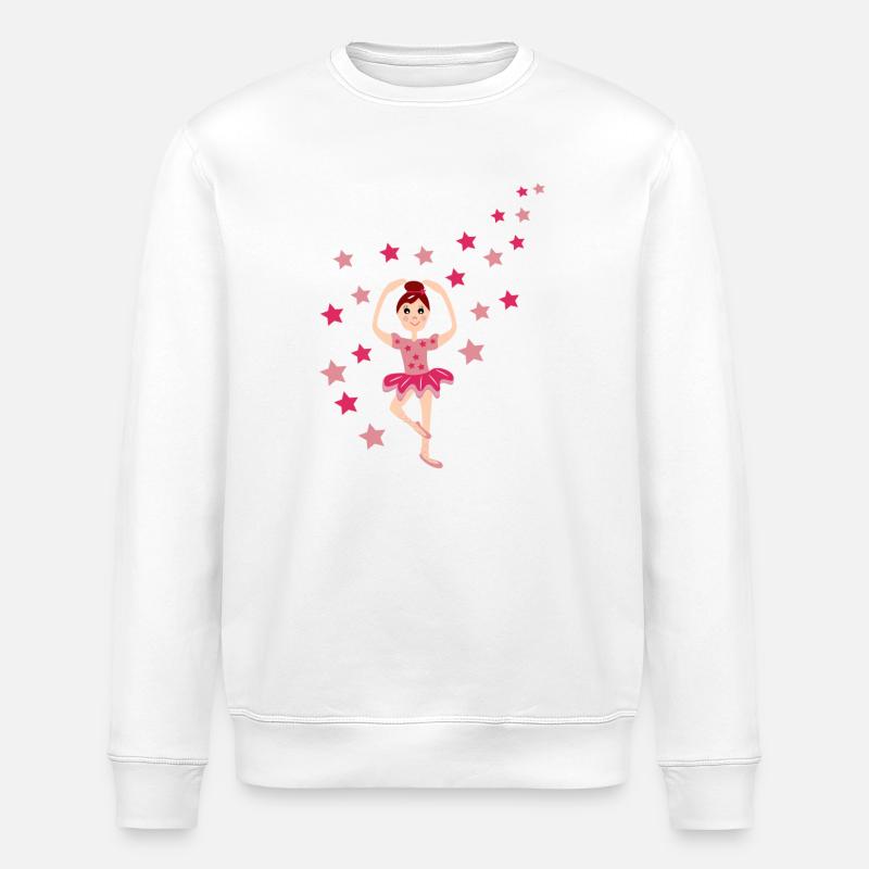 Klassische Tänzerin - Stanley/Stella Unisex Bio-Sweatshirt ROLLER - Weiß