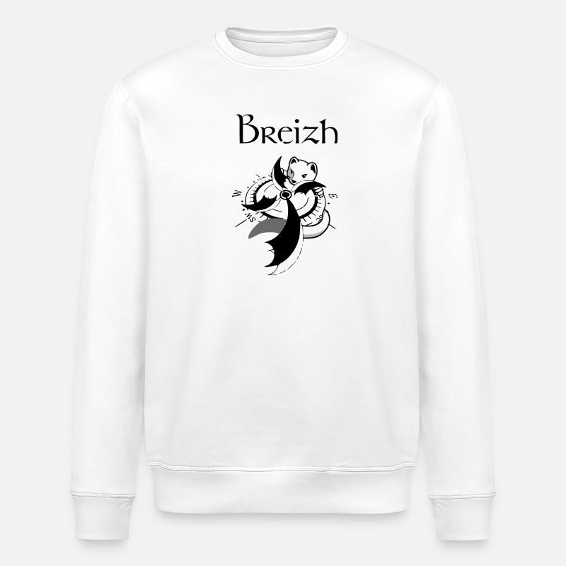 Breizh | - Stanley/Stella Unisex Bio-Sweatshirt ROLLER - Weiß