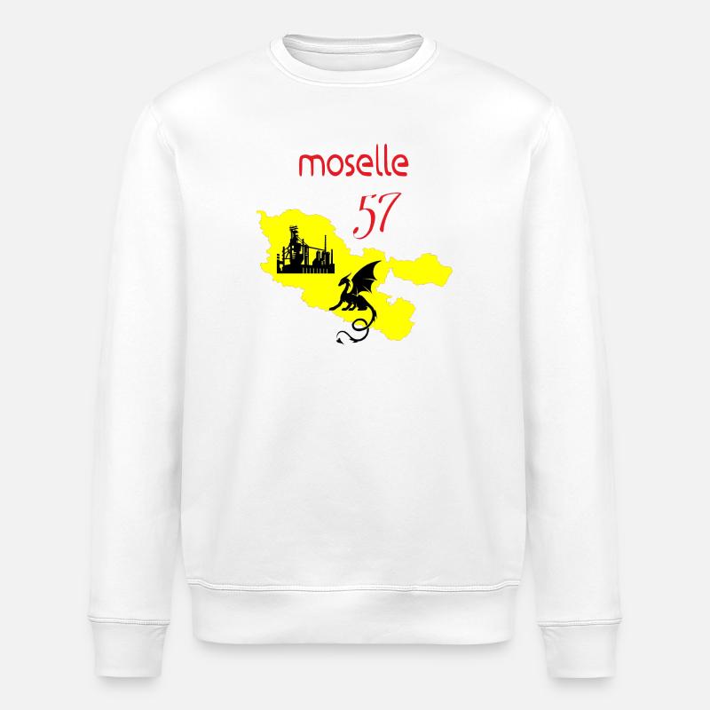 Moselle - Sweat bio ROLLER Stanley/Stella Unisexe - blanc