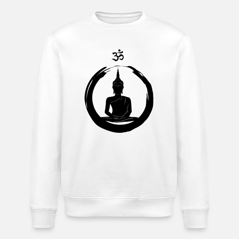 OM spirituell - Stanley/Stella Unisex Bio-Sweatshirt ROLLER - Weiß