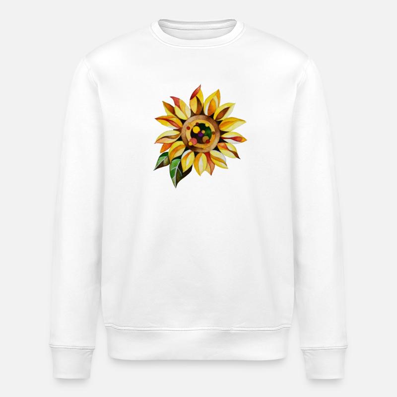 Sonnenblume - Stanley/Stella Unisex Bio-Sweatshirt ROLLER - Weiß