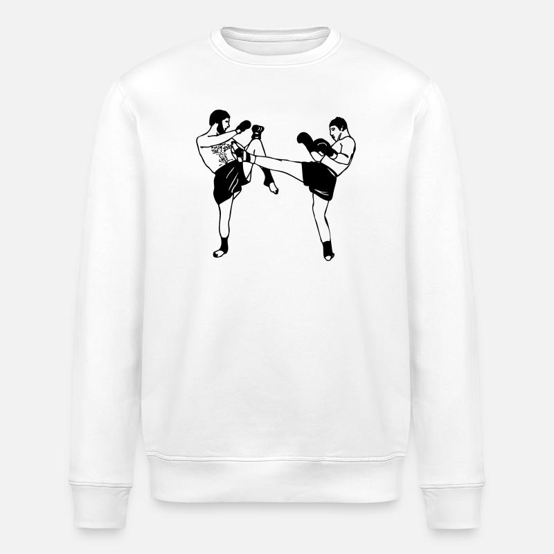 Kickboxing - Sweat bio ROLLER Stanley/Stella Unisexe - blanc