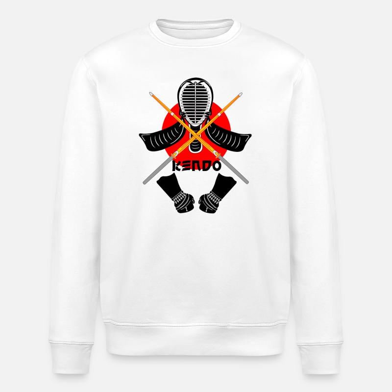 Kendo Kendoka - Stanley/Stella Unisex Bio-Sweatshirt ROLLER - Weiß