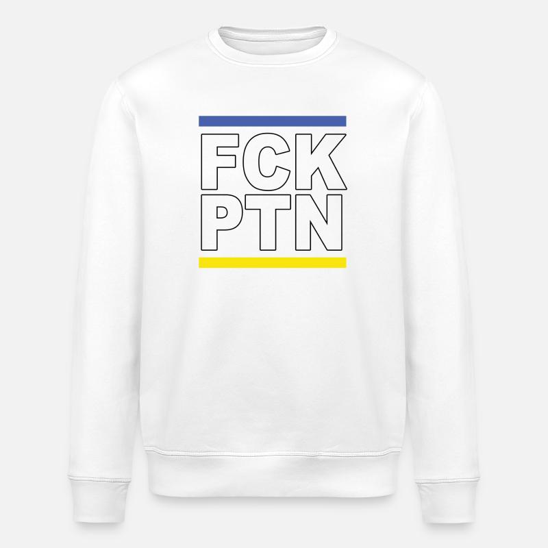 FCK PTN - Stanley/Stella Unisex Bio-Sweatshirt ROLLER - Weiß