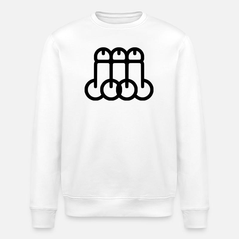 dicks - Stanley/Stella Unisex Bio-Sweatshirt ROLLER - Weiß