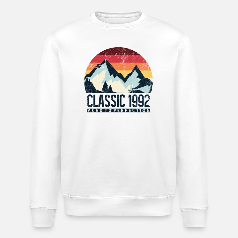 Mountain Sunset Classic 1992 - Stanley/Stella Unisex Bio-Sweatshirt ROLLER - Weiß