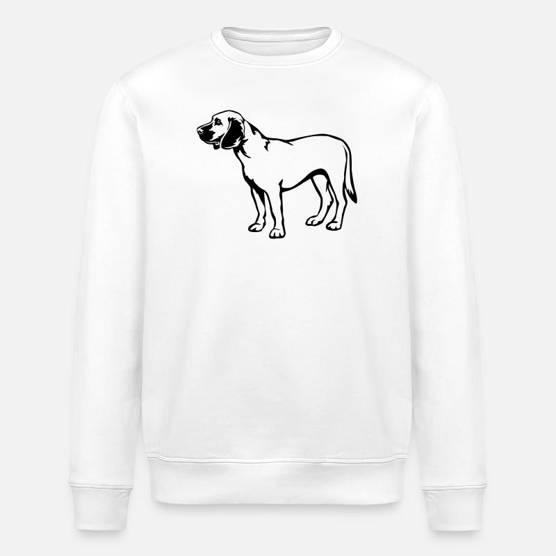Hannoverscher Schweisshund - Stanley/Stella Unisex Bio-Sweatshirt ROLLER - Weiß