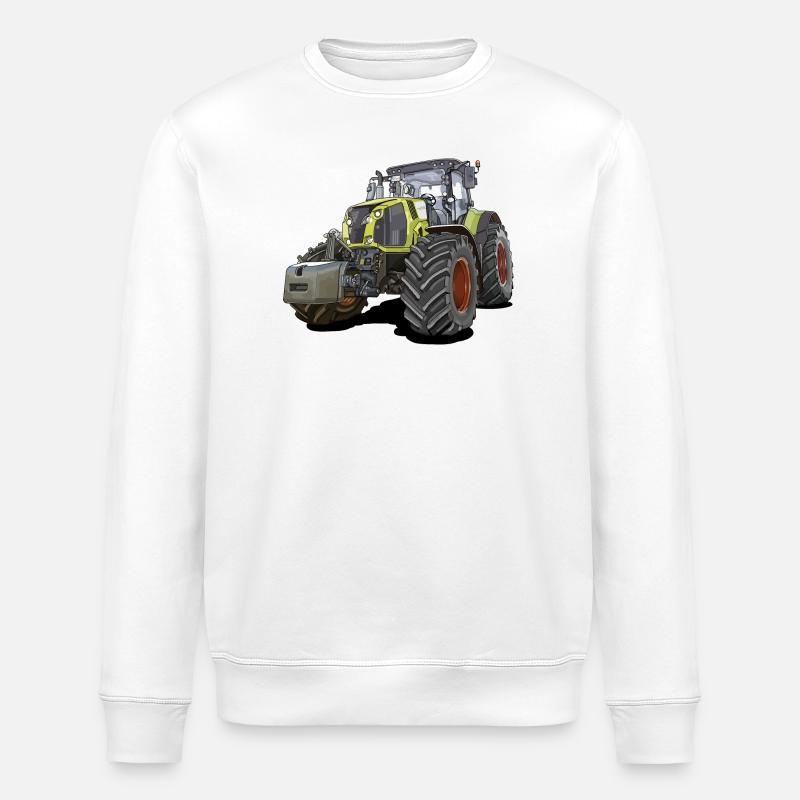 Traktor Gigant - Stanley/Stella Unisex Bio-Sweatshirt ROLLER - Weiß