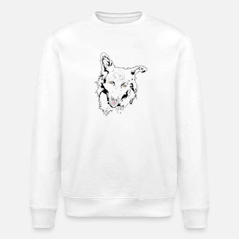 Mudi - Stanley/Stella Unisex Bio-Sweatshirt ROLLER - Weiß