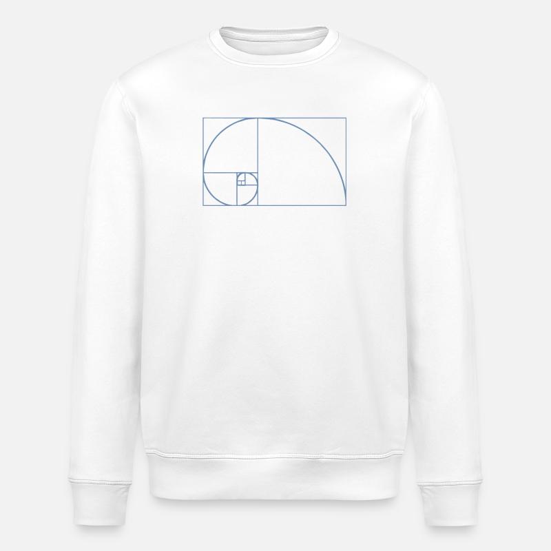 Fibonacci Tshirt - Sweat bio ROLLER Stanley/Stella Unisexe - blanc