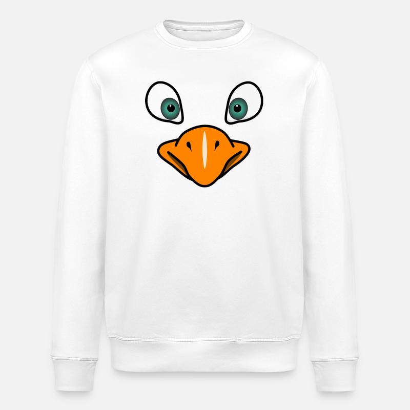 Vogelgesicht - Stanley/Stella Unisex Bio-Sweatshirt ROLLER - Weiß