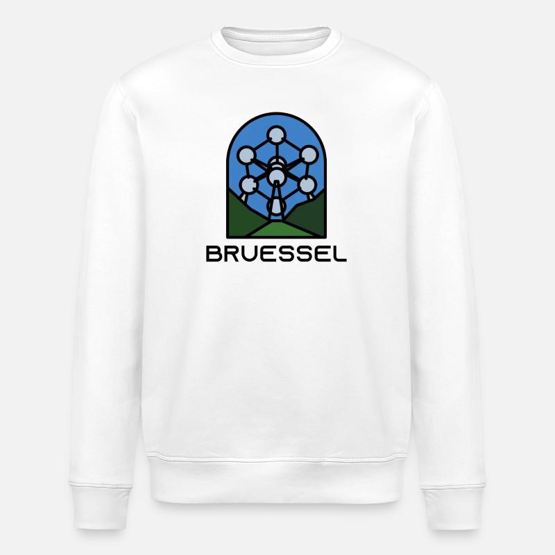 Brüssel - Stanley/Stella Unisex Bio-Sweatshirt ROLLER - Weiß
