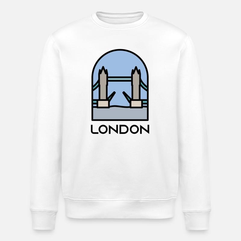 London - Stanley/Stella Unisex Bio-Sweatshirt ROLLER - Weiß