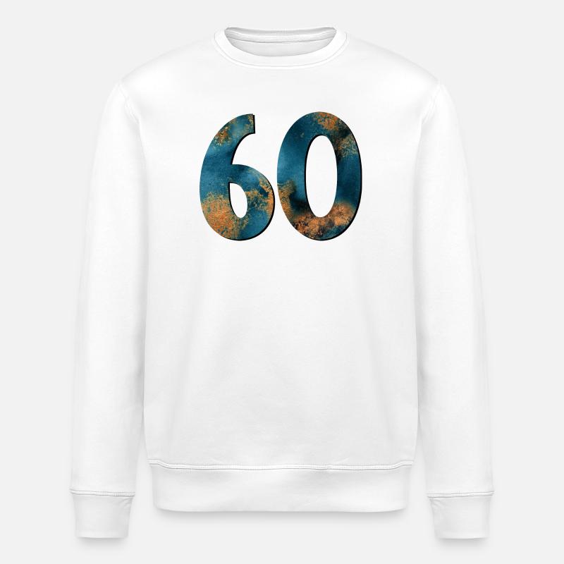 Numéro 60 - 60e anniversaire - Sweat bio ROLLER Stanley/Stella Unisexe - blanc