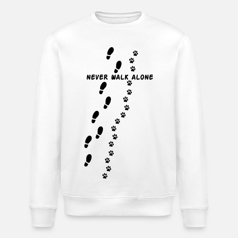 Never walk alone - Stanley/Stella Unisex Bio-Sweatshirt ROLLER - Weiß
