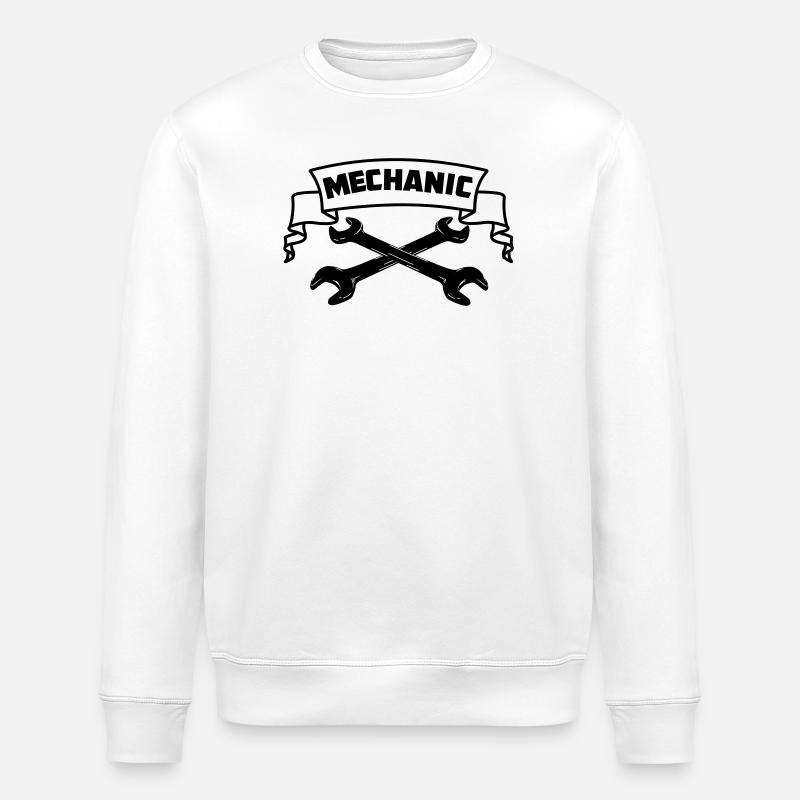 Mechaniker - Stanley/Stella Unisex Bio-Sweatshirt ROLLER - Weiß
