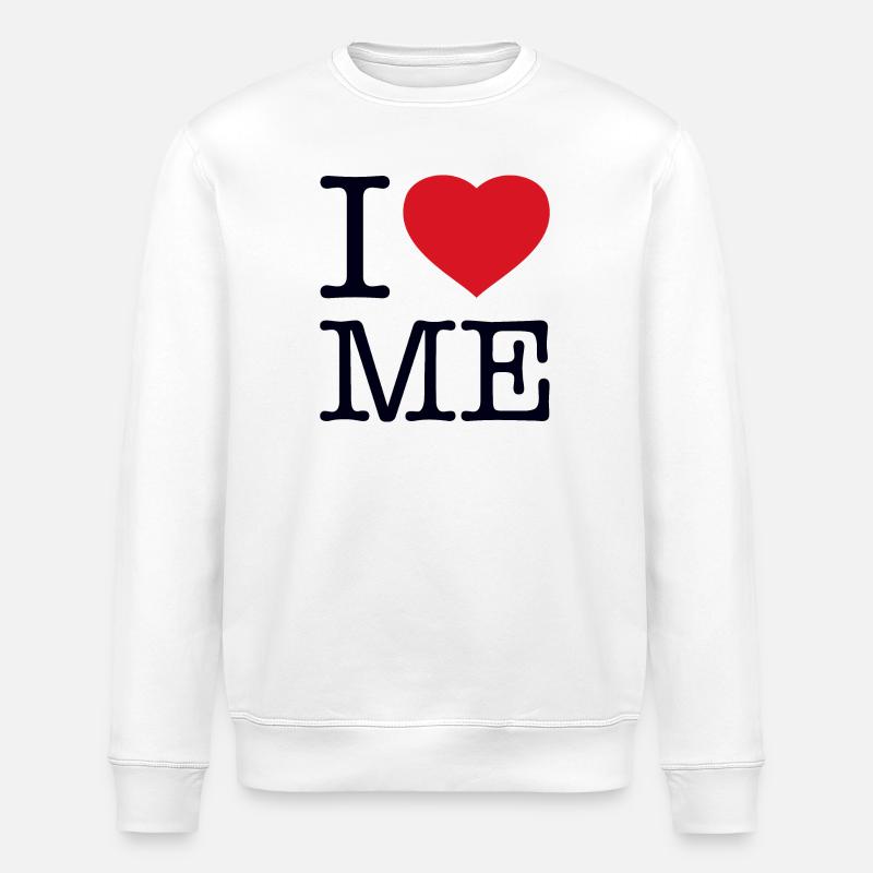 I LOVE ME - Stanley/Stella Unisex Bio-Sweatshirt ROLLER - Weiß