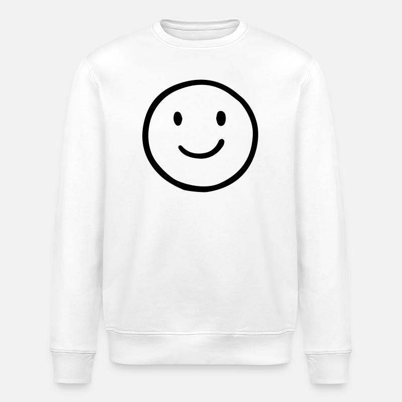 Smile - Stanley/Stella ROLLER Unisex Organic Sweatshirt - white