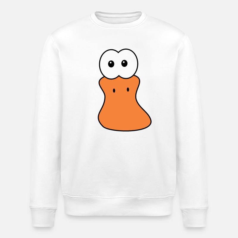 Ente Enten - Stanley/Stella Unisex Bio-Sweatshirt ROLLER - Weiß