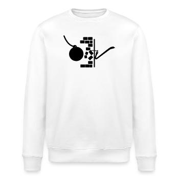 Demolition ball wrecker - Stanley/Stella ROLLER Unisex Organic Sweatshirt - white - Front - Nik (191cm)