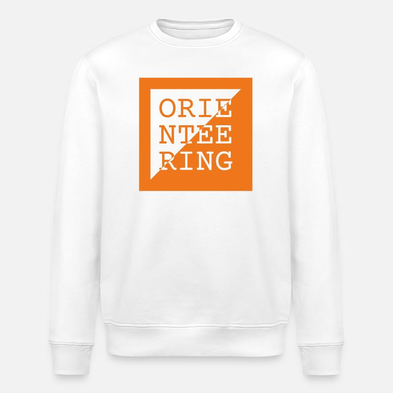 Orientierungslauf-Logo – Run & Navigate - Stanley/Stella Unisex Bio-Sweatshirt ROLLER - Weiß