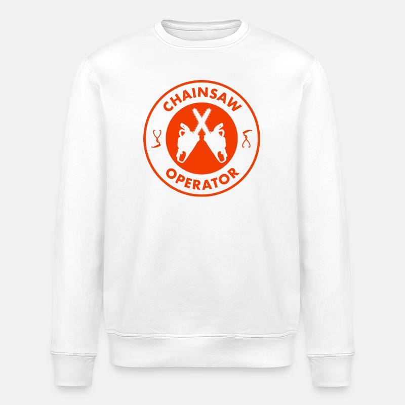 Opérateur de tronçonneuse - Sweat bio ROLLER Stanley/Stella Unisexe - blanc