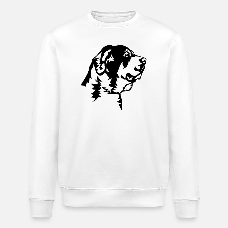 Mastin Espanol Head - Stanley/Stella ROLLER Unisex Organic Sweatshirt - white