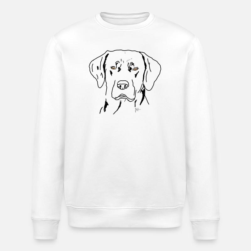 Labrador - Stanley/Stella Unisex Bio-Sweatshirt ROLLER - Weiß
