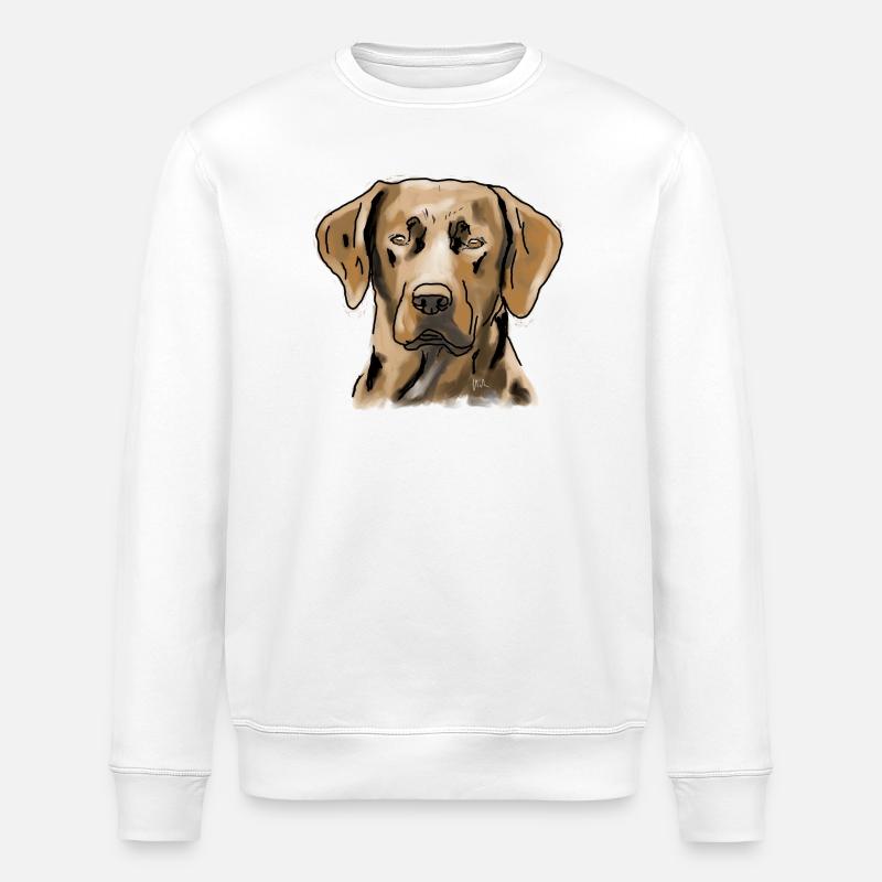 Labrador - Stanley/Stella ROLLER Unisex Organic Sweatshirt - white