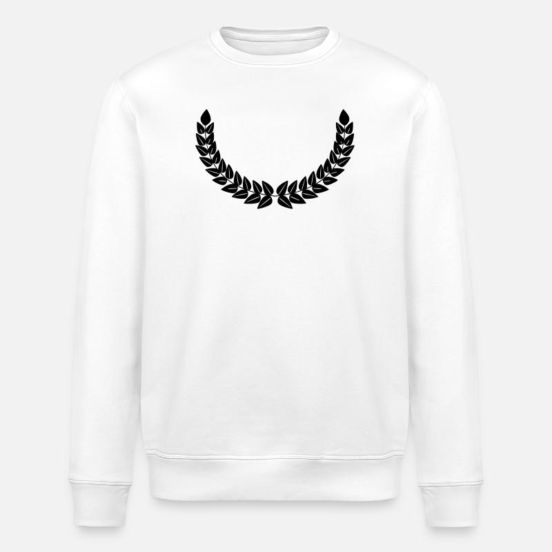 Lorbeerkranz Dekoration - Stanley/Stella Unisex Bio-Sweatshirt ROLLER - Weiß