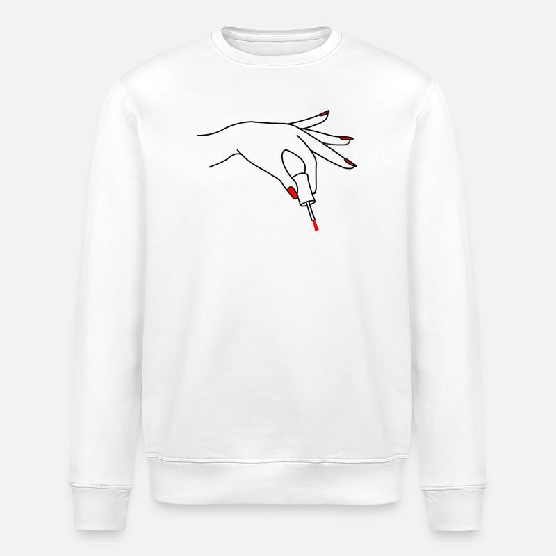 Vernis à ongles pédicure logo 3 - Sweat bio ROLLER Stanley/Stella Unisexe - blanc