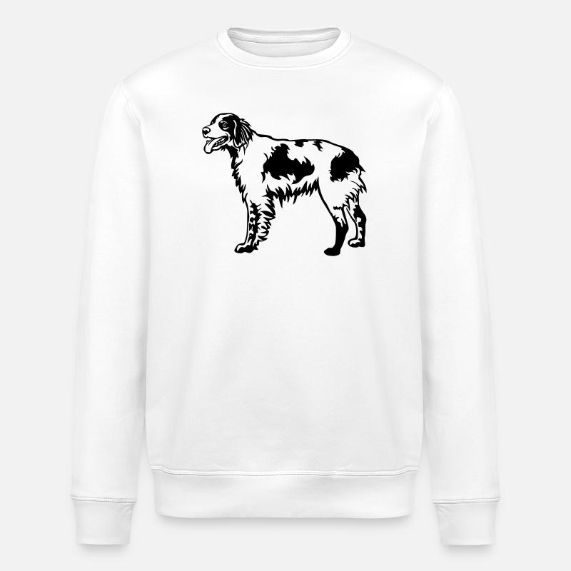 Epagneul Breton - Sweat bio ROLLER Stanley/Stella Unisexe - blanc