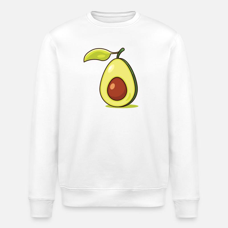 Avocado - Stanley/Stella ROLLER Unisex Organic Sweatshirt - white