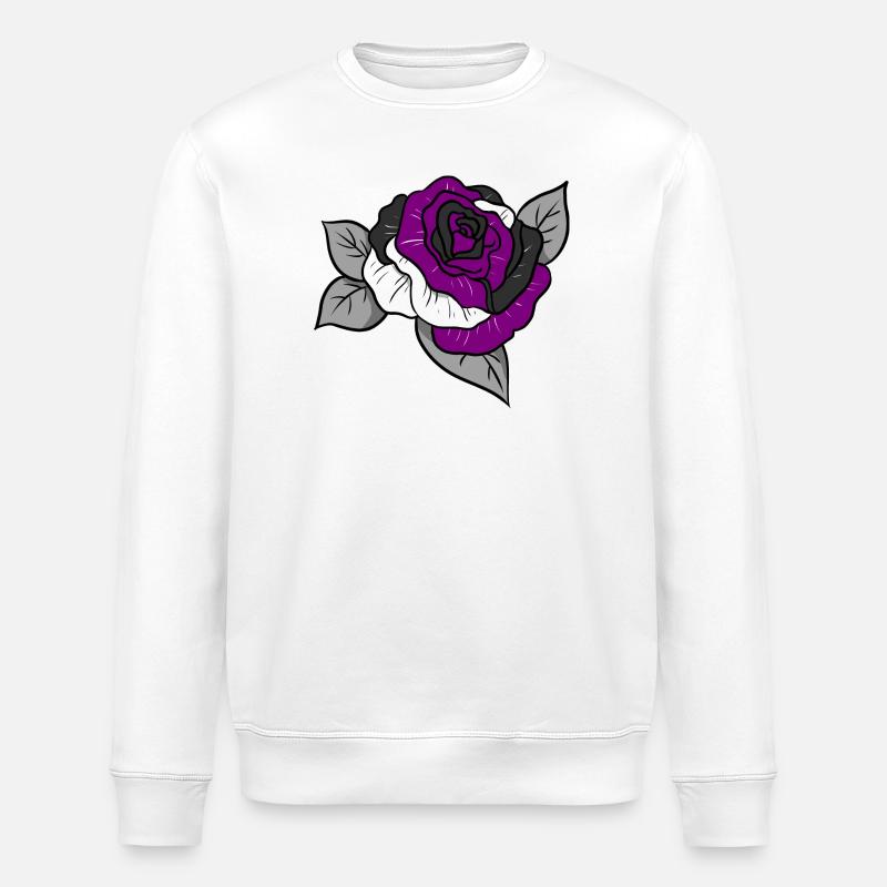 Ace Pride Rose - Stanley/Stella Unisex Bio-Sweatshirt ROLLER - Weiß