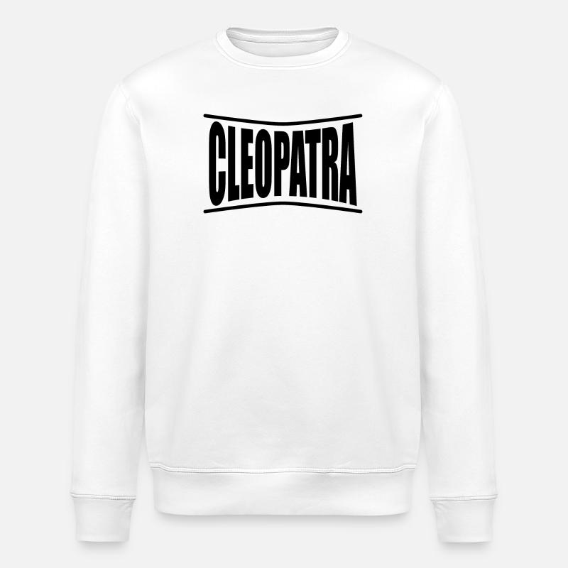 Kleopatra T-Shirt Geschenkidee - Stanley/Stella Unisex Bio-Sweatshirt ROLLER - Weiß