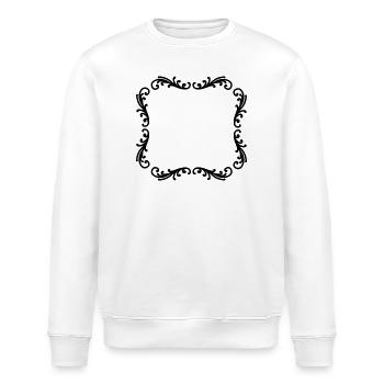 Dekorativer Rahmen Fotorahmen - Stanley/Stella Unisex Bio-Sweatshirt ROLLER - Weiß - Vorne - Nik (191cm)